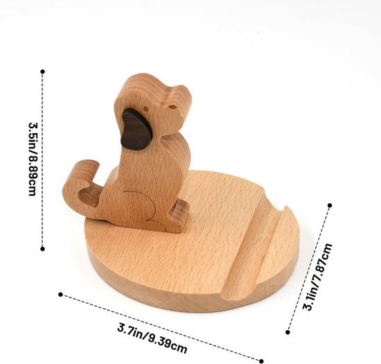 FadyDail Bamboe tablet-standaard, houten mobiele telefoonstandaard voor desktop, houten tablethouder, bureau, mobiele telefoonhouder, mobiele standaard voor iPad, tablets en iPhone, alle telefoons