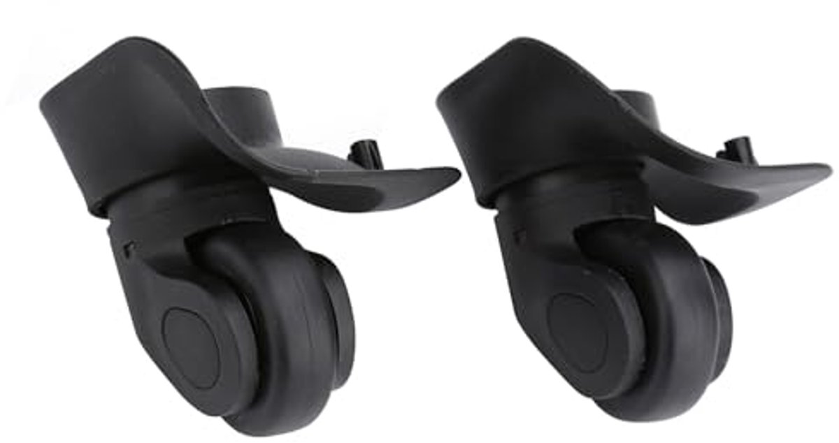 Kofferwielen, 2 stuks/set koffer reservewielen PVC bagagewielen reiskoffer wielen reserveonderdelen bagage reservewielen (kleur: zwart)