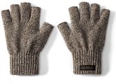 Handschoenen Heren, 50% Wol, 50% Acryl, Open Vingertoppen Handschoen voor Typen & Rijden - Bruin