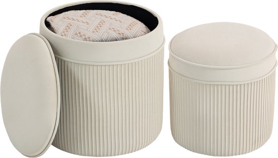 HKliving Wicker Ronde Salontafel Van Abaca Riet - 100 X 100cm