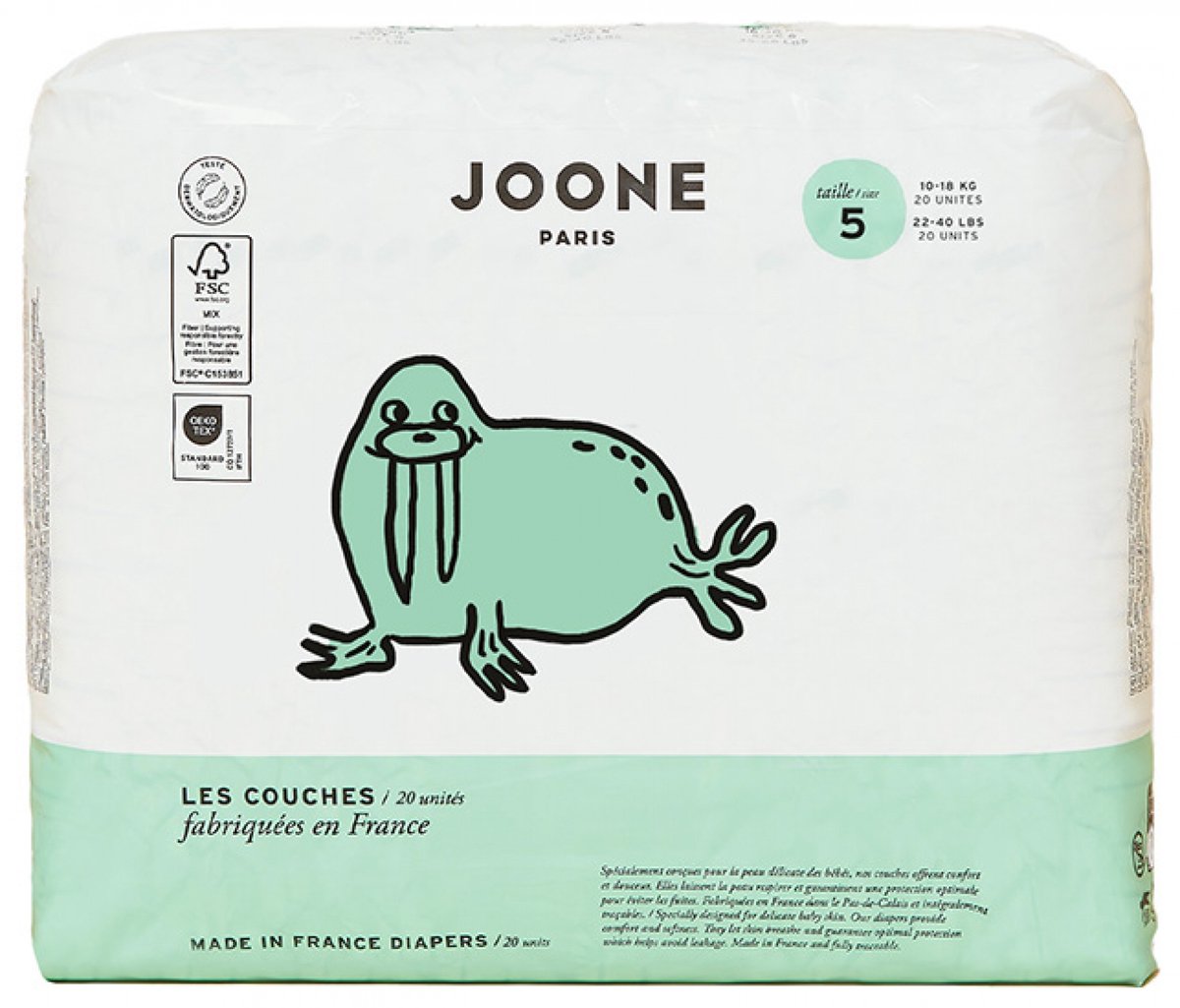 Joone Lagen Maat 5 (10-18 kg) 20 Eenheden (Kleur : Blauw)