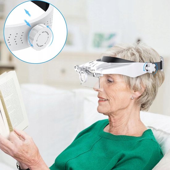 Handloep met 2 lenzen - LED verlichting - Low vision Shop Handloep met 2 lenzen - LED verlichting - Low vision Shop