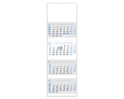 4-Maands Wandkalender de luxe 2026 - Zestalig - 4 Losse Kalenderblokken - Overzichtelijke Kantoor Planner - Met Datumschuif & Metalen Ophangoog - Bekend van Eilers Promotional Gifts