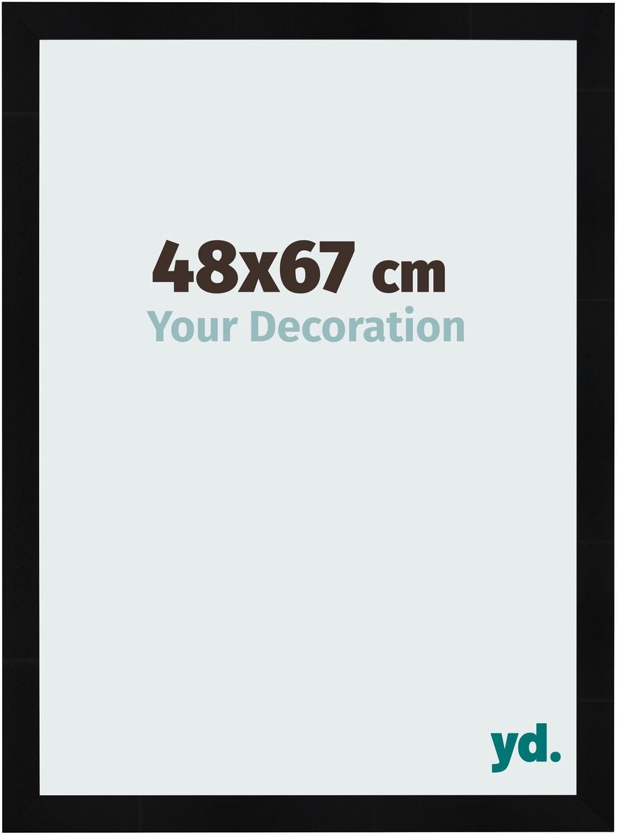 yd. Your Decoration - Fotolijst 48x67 cm - MDF - Zwart Hoogglans - Pisa