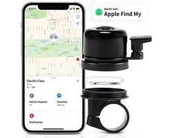 Fietsbel geschikt voor Apple AirTag - Inclusief Tracker + Schroevendraaier! - Volg je fiets bij diefstal! - Waterbestendig - Hoge kwaliteit - Fietshouder - GPS tracker - Fiets accessoires - Fiets onderdelen