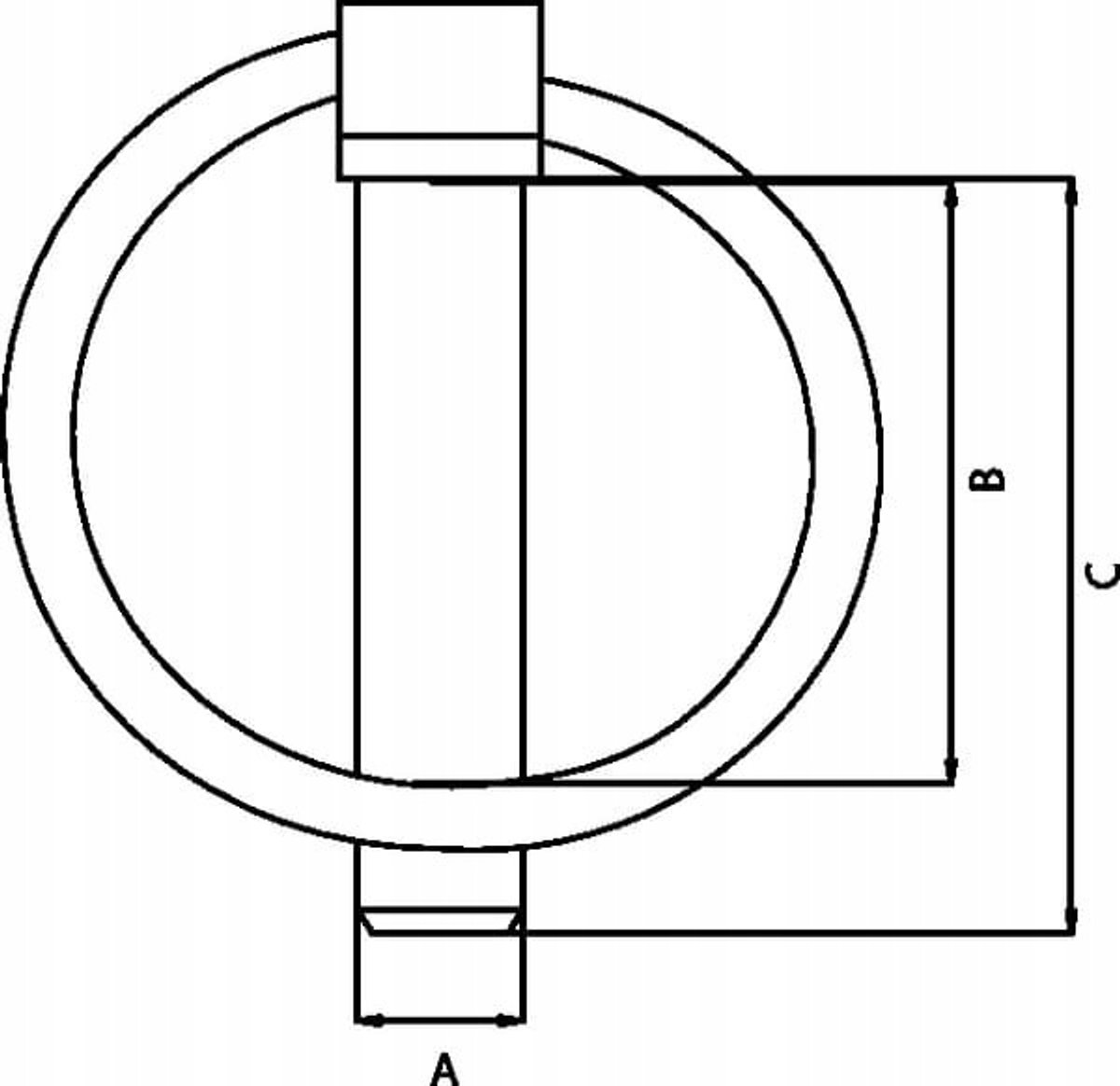 Kramp Borgpen RVS 6x45 mm voor Hefinrichting
