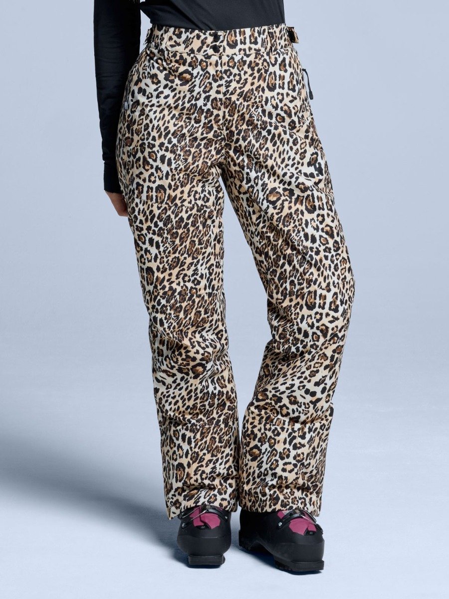 Poederbaas Skibroek Dames Arty 2L Insulated Panterprint Bruin
