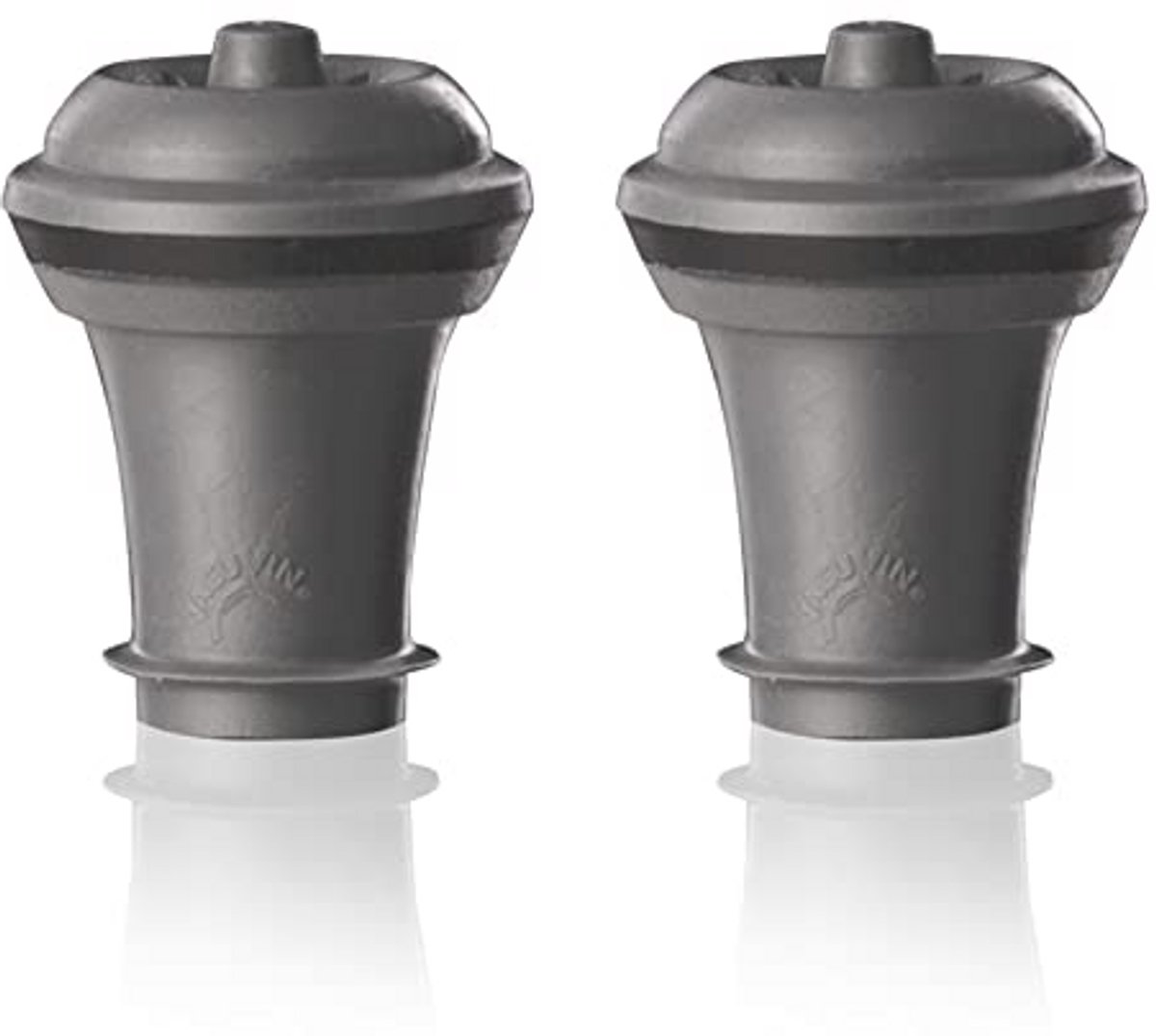 Wijn Saver Vacuum Stopper Set van 2 - Grijs