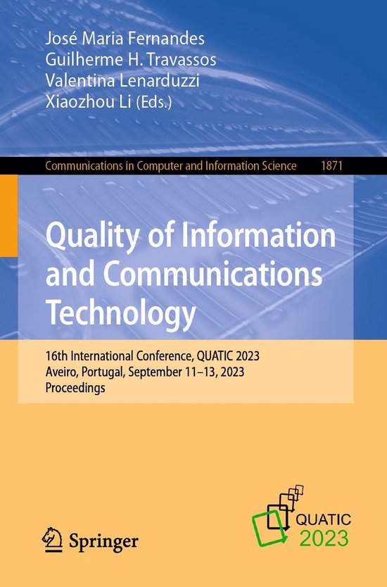 Communications in Computer and Information Science 1871 - Qu ... - cover