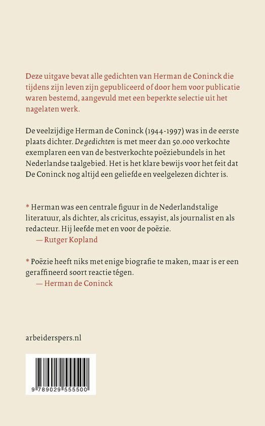 De gedichten
