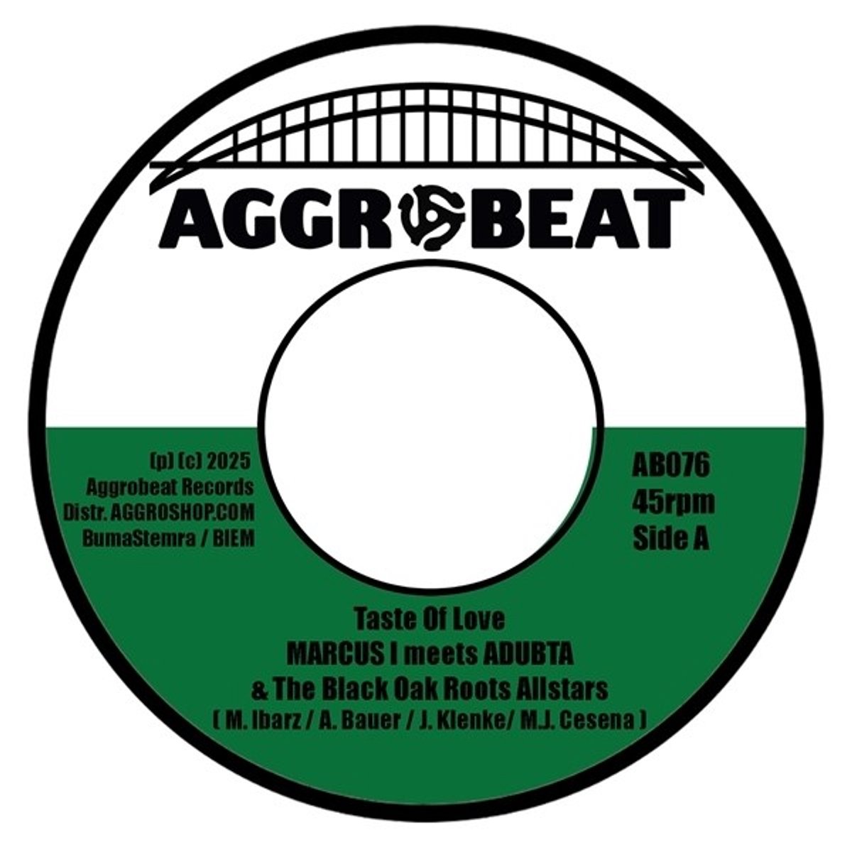 Marcus I Meets Adubta - Taste Of Love / Taste Of Dub (7" Single)