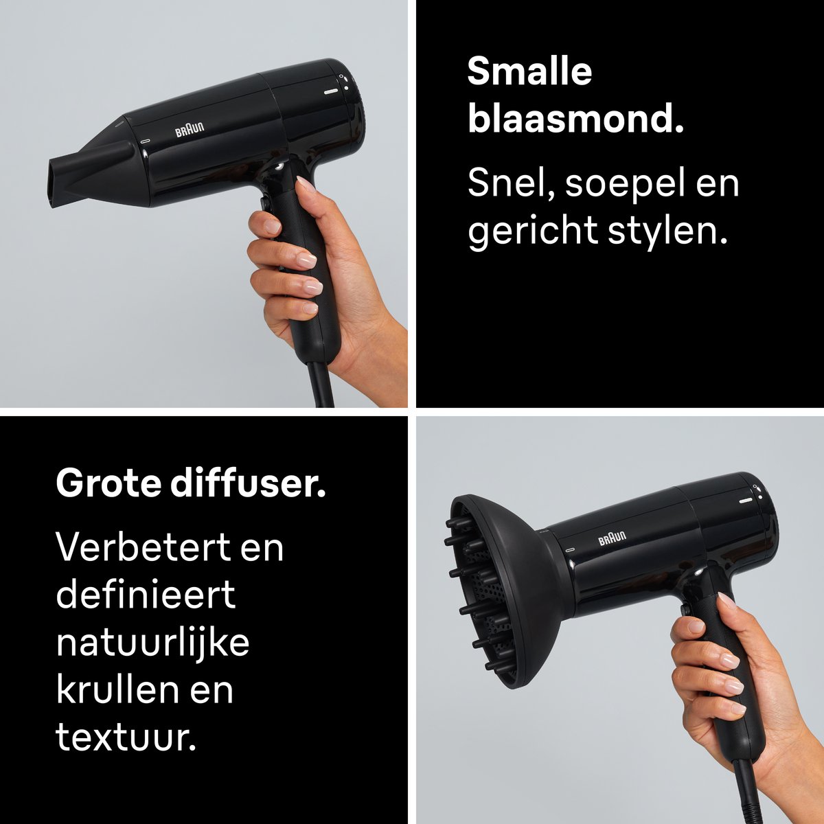 Braun HD2.15 Föhn BRHD215E - Krachtige Föhn met Diffuser en - afbeelding 3