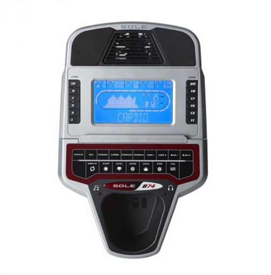 Hometrainer Sole Fitness B74 - Fietstrainer / Fitness & Cardio Toestel - Thuis Sporten - Afslanken - Hoogwaardig / Comfortabel / Veilig - Uitstekende Garantie - Lage Instap - Ook geschikt voor Ouderen / Senioren / Revalidatie - Goed Verstelbaar