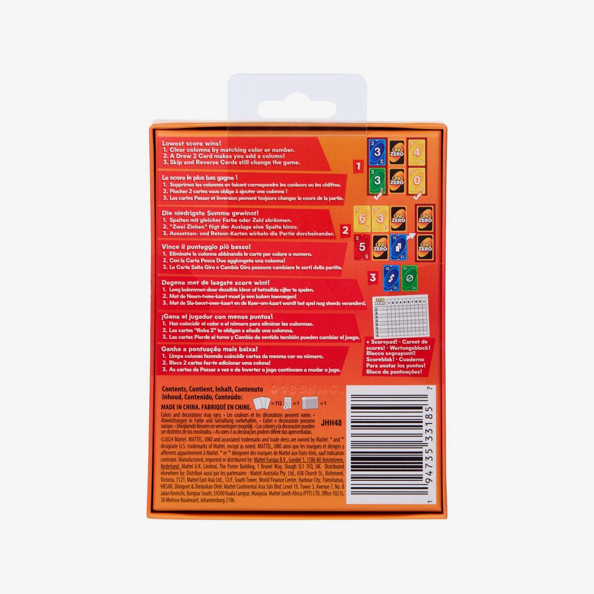 Mattel Games UNO Zero - Kaartspel voor kinderen, volwassenen en spelletjesavonden — afbeelding 3