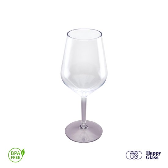 HappyGlass Lady Abigail plastic wijnglazen - Set van 4 kunststof herbruikbare wijnglazen - 47cl - Noble smoke steel - BPA-vrij Tritan — afbeelding 4