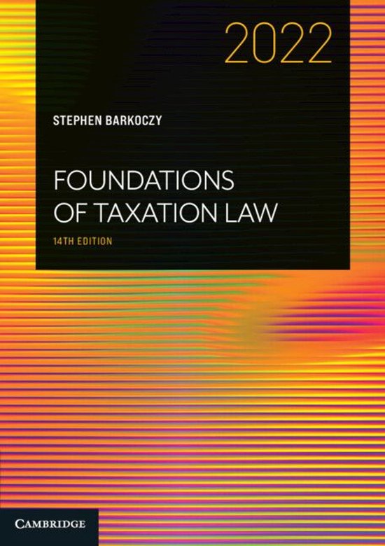 Foundations of Taxation Law 2022 - cover