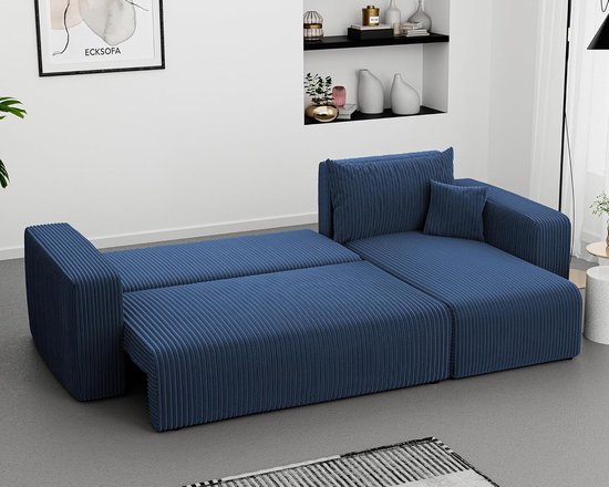 Robin Saturn hoekbank met slaapfunctie, Bank met bedlinnenlade en