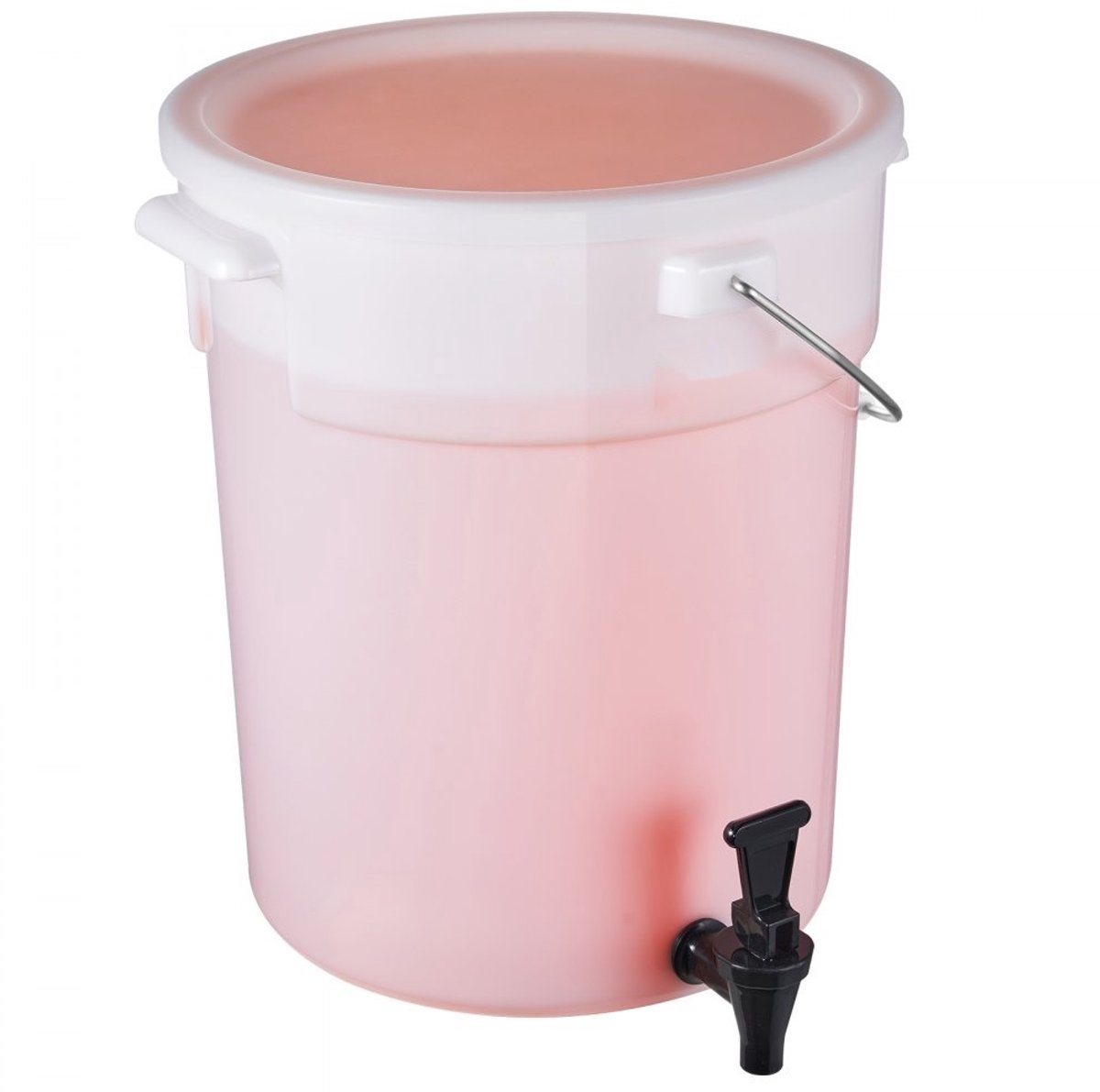 Drankdispenser - Sapdispenser - 19 L capaciteit - Kunststof - Met kraan en deksel - Voor limonade, ijsthee en water - Horeca & feesten - Transparant