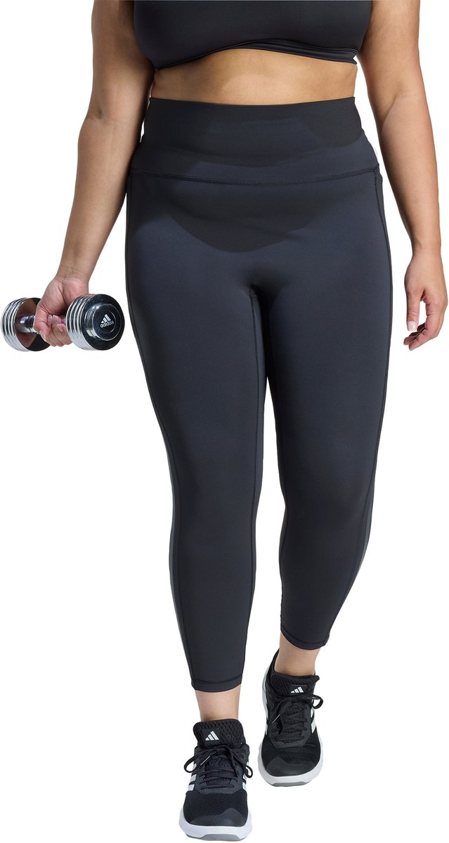 Adidas Performance Optime 3-Stripes 7/8 Workoutlegging Dames Zwart