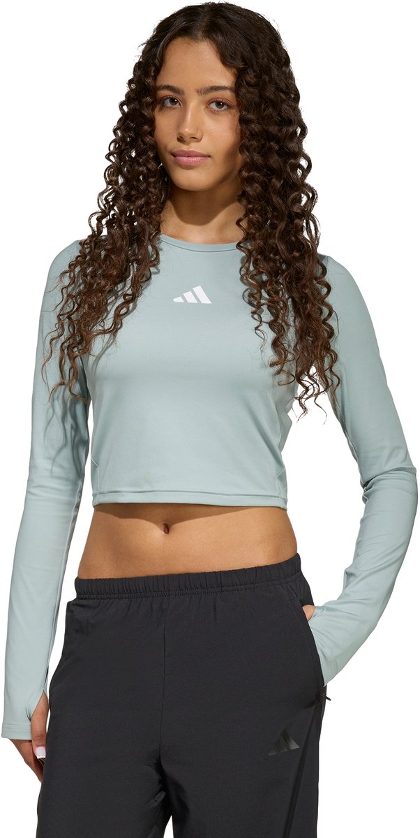 Adidas Sportswear Techfit Longsleeve Kinderen Groen