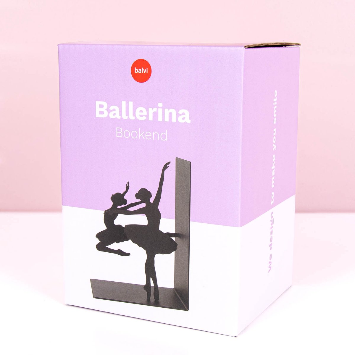 Bookend Ballerina black metal van Balvi