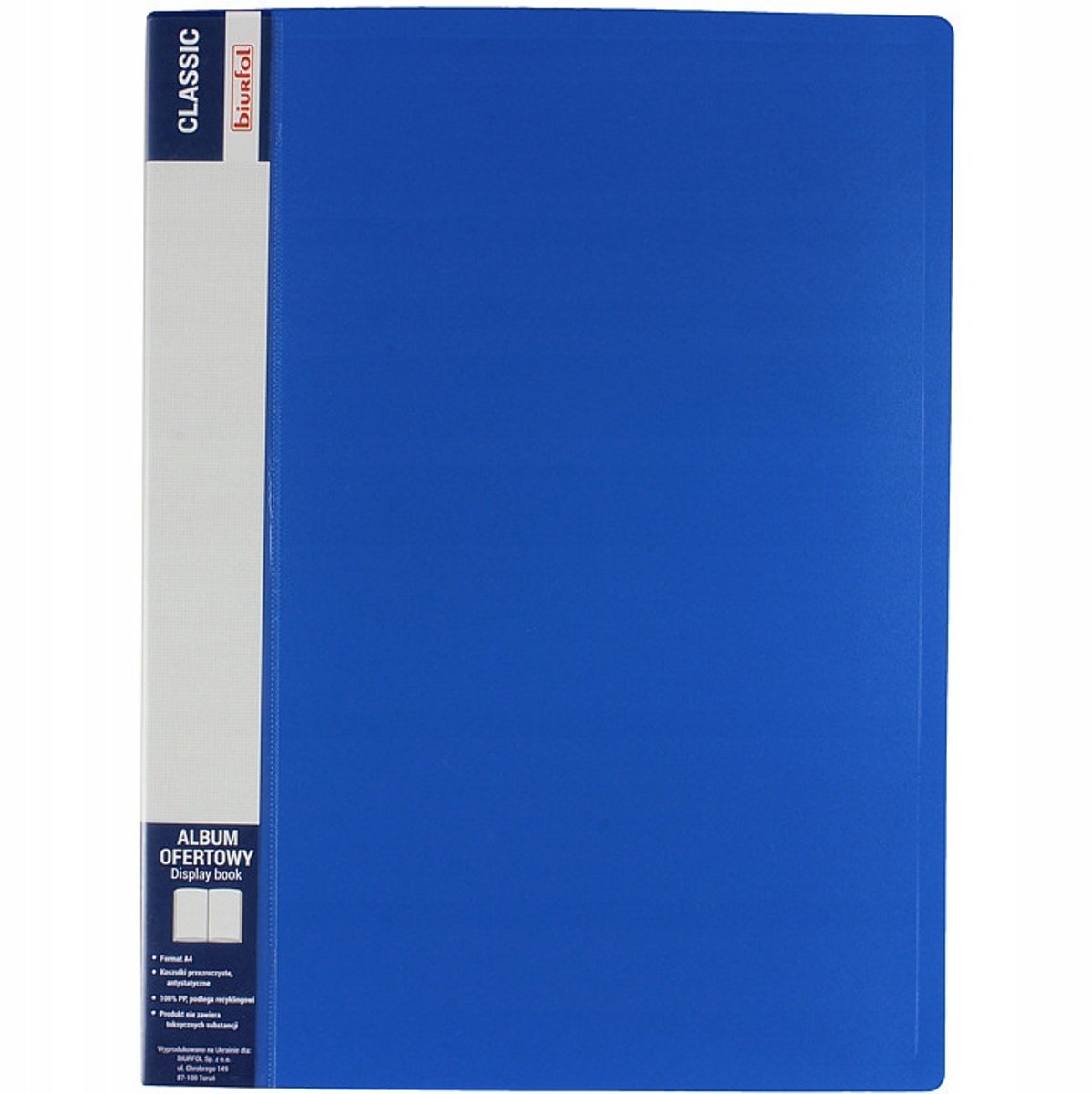 Ofertówka A4 met 30 insteekhoezen, blauw
