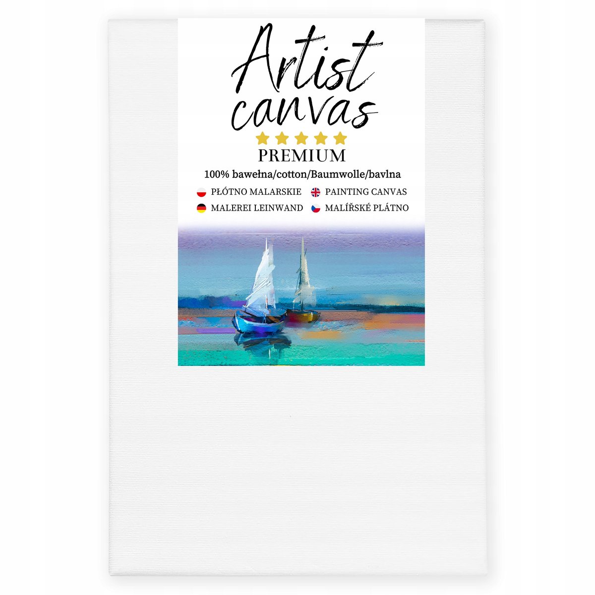 Schilderdoek 80x100 cm Katoen Wit - Professioneel Canvas