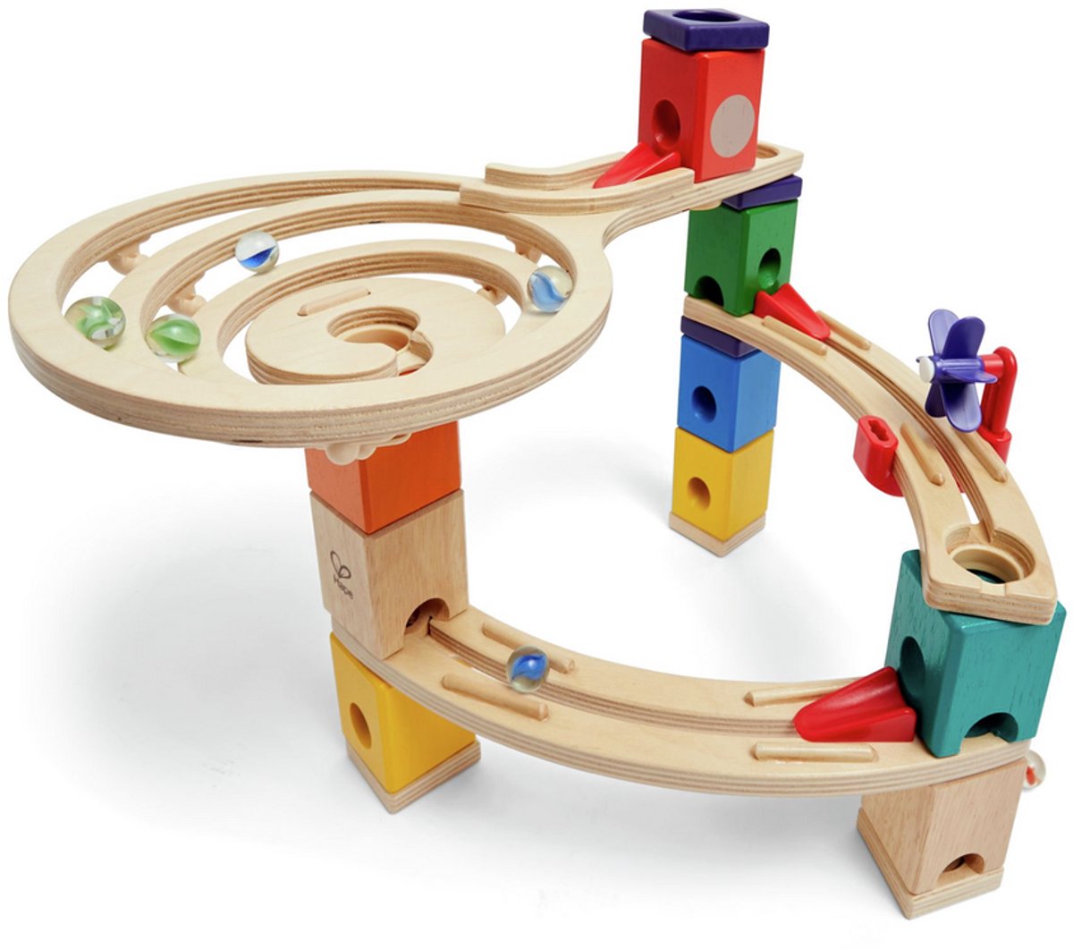 Hape Quadrilla Knikkerbaan Race to the Finish - 58-delige houten bouwset voor kinderen vanaf 4 jaar — afbeelding 21