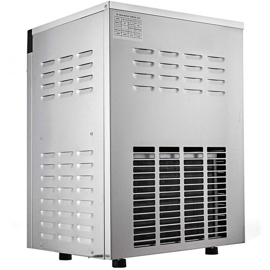 Commerciële ijsmachine - Harde roomijsmachine - Capaciteit 16–20 L/uur - Vermogen 1400 W - Intelligent LCD-scherm - Meerdere smaken - Voor snackbar en restaurant - Zilver van Merkloos — afbeelding 3