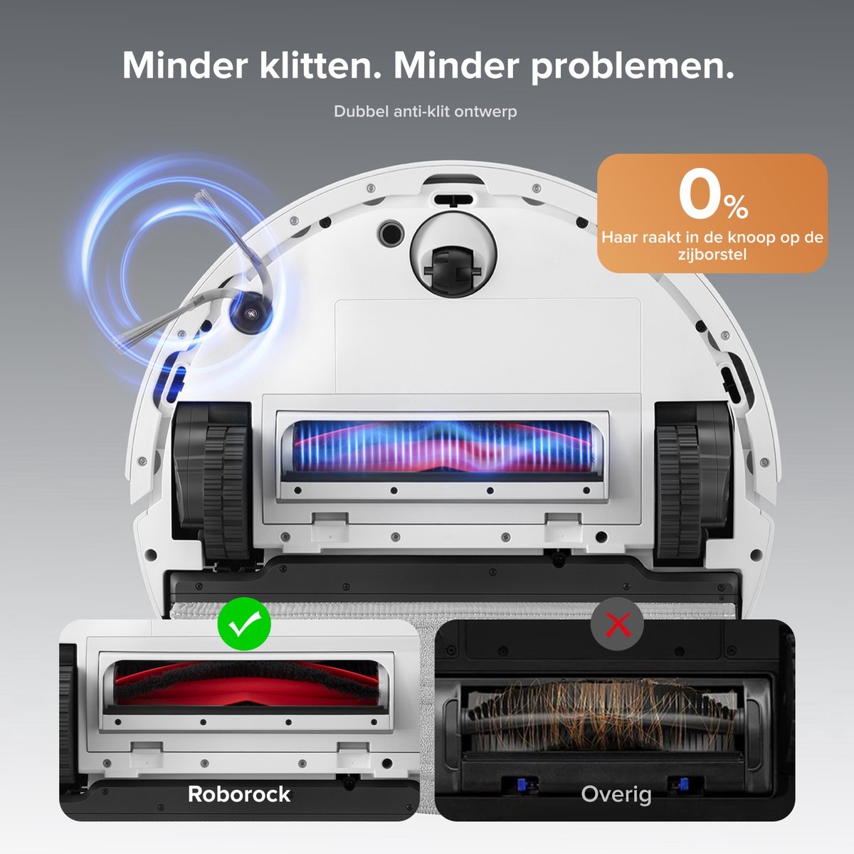 Roborock Q10 S5+ Set Robotstofzuiger en Dweil met Zelflediging– Zuigkracht van 10000 Pa–Vibrerende dweilpads– Handsfree Reinigen tot 7 Weken– Dubbel Anti-klitontwerp– Automatisch dweilen– Obstakelvermijding–Wit– S8 Plus Upgrade–2 stofzakken — afbeelding 4