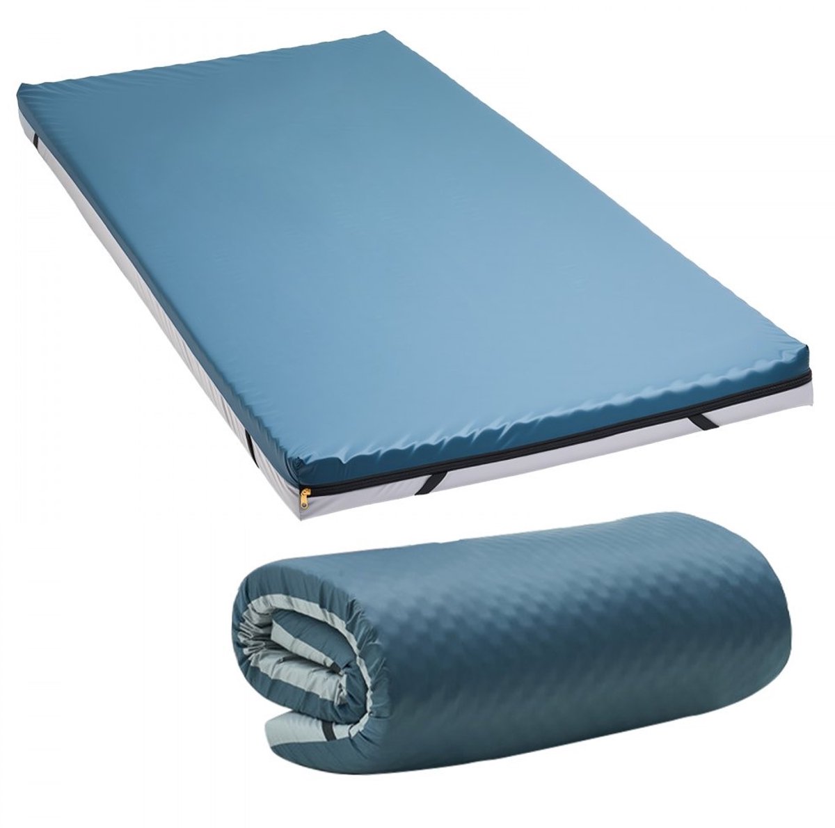 Verpleegmatras - Medisch Anti-decubitus Schuimmatras - Dubbellaags Schuim - Waterdicht - Drukverlagend - Draagvermogen 136 kg - Afmetingen 193 x 86,4 x 8,9 cm