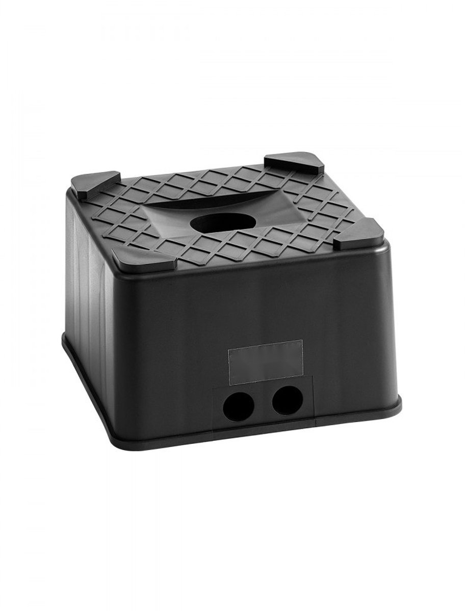 Krikblok voor Caravan/Camper/Aanhanger - Nivelleringsblok/Hefblok - Hoogte 15,24 cm - Draagvermogen 2722 kg - PP Kunststof - Vierkant