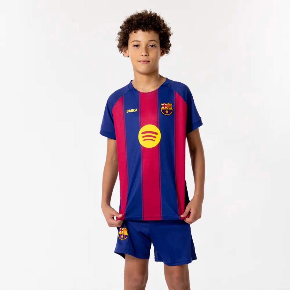 FC Barcelona Voetbaltenue Frenkie de Jong Thuis - 2025-2026 - Voetbal Tenue Kinderen - Shirt en Broekje - Jongens en Meisjes -- Maat 152