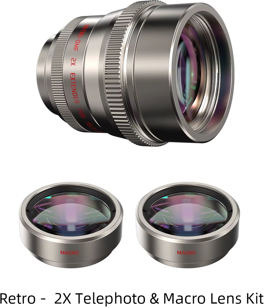 Universele 17mm Telelens met 2x Zoom – Telefoon Zoomlens en Teleconverter voor Smartphone | Geschikt voor iPhone en Samsung | Mobiele Camera Lens voor Smartphone Fotografie