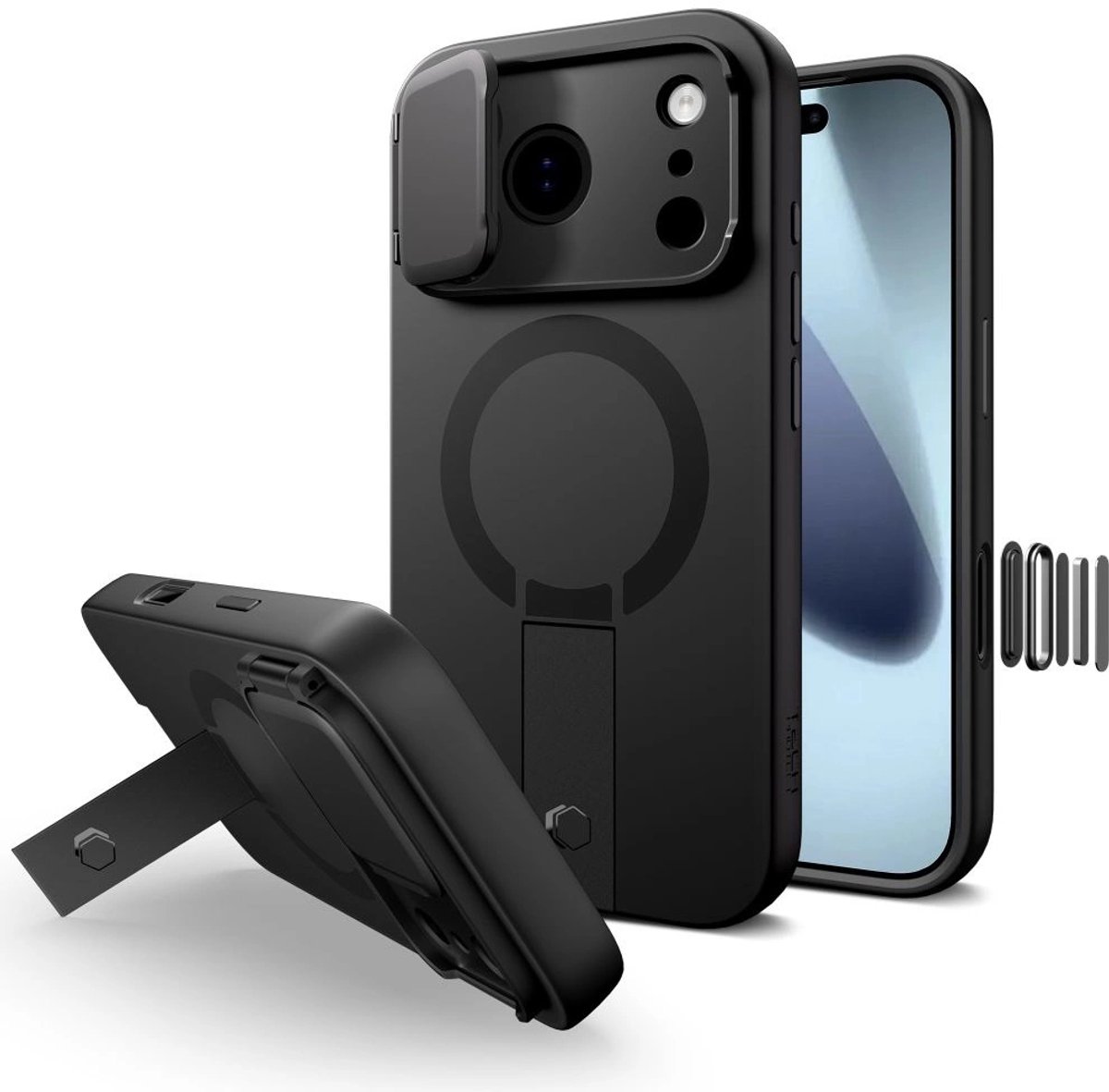 Tech-Protect Kevlar Aura Magsafe Hoesje Voor Iphone 17 Pro Max Bescherming