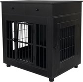 Hondenhok meubel voor woonkamer - hondenbench - bench voor kleine en middelgrote honden - 80 cm x 60 cm x 84 cm