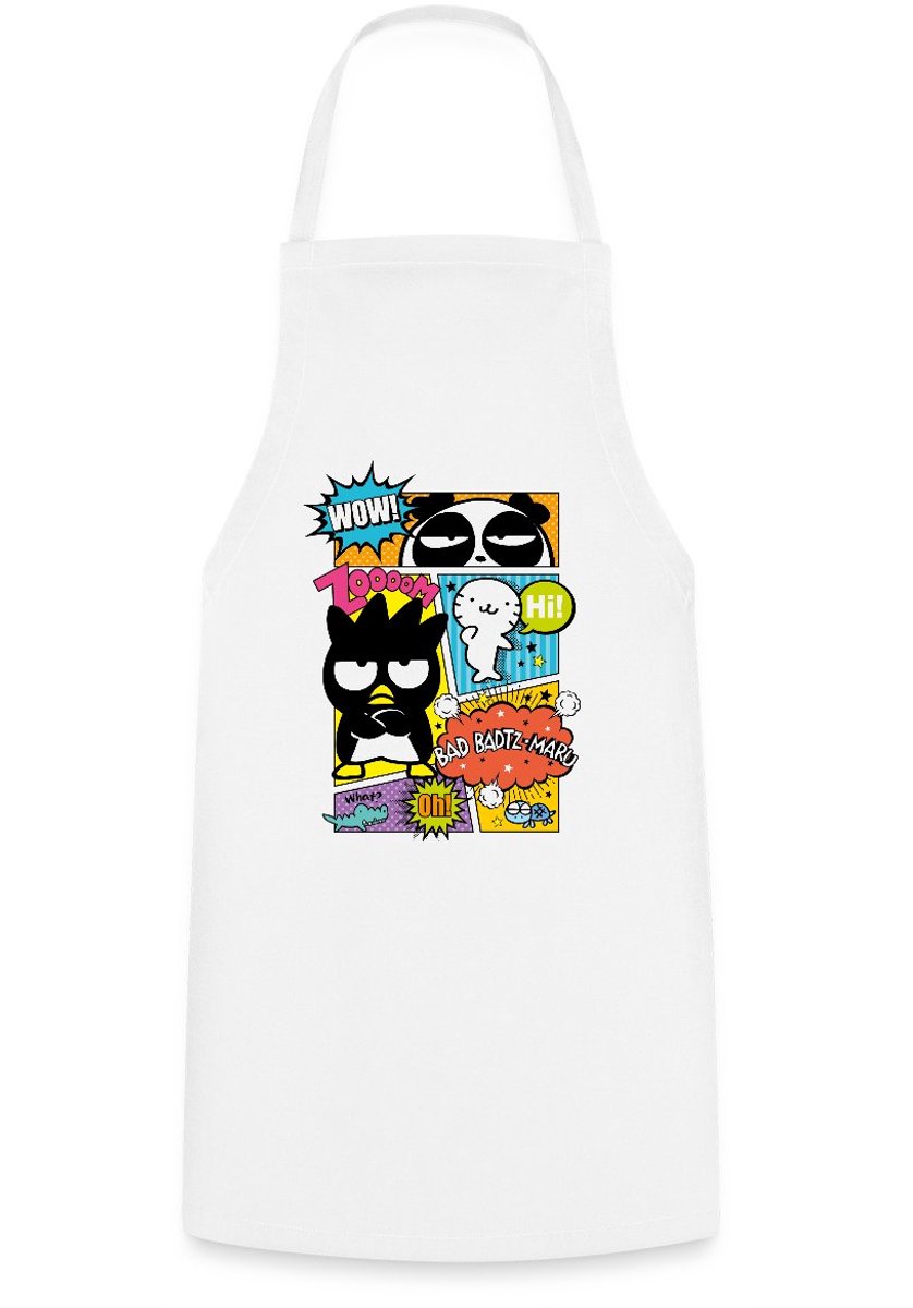 Bad Badtz-Maru Met Vrienden In Comicstijl Keukenschort