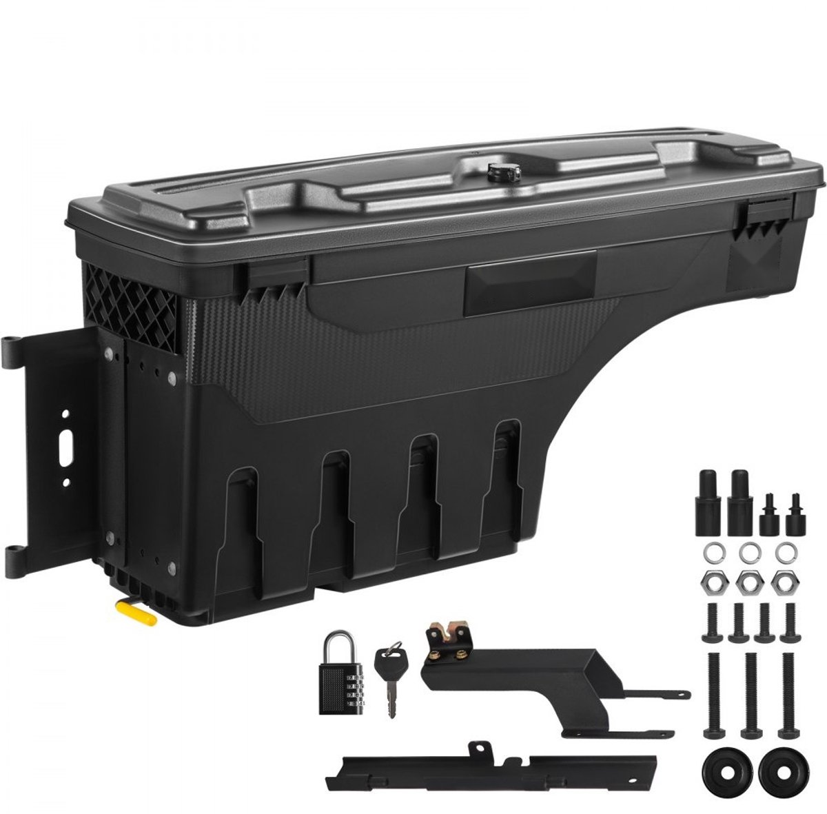 Pick-up laadbak opbergbox - Wielkast gereedschapskist - Draaibaar - Afsluitbaar - Waterdicht - 25 Liter - ABS Kunststof - Duurzaam