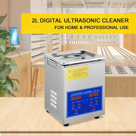 ultrasoon reiniger 2 liter - ultrasoon reiniger - de olieshop