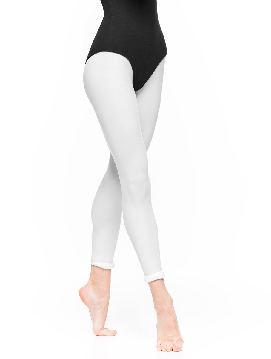 Arabesque Classic – Balletpanty Dames – Wit – Met Voetgat – 60 DEN – Maat 3