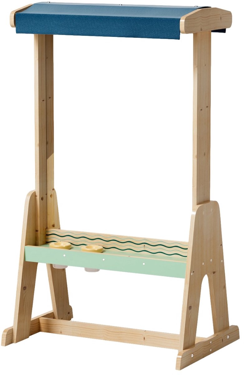 Topbright Outdoor Easel - Kinderezel - Dubbelzijdig Acrylglas en Papierrol - Creativiteit en Fijne Motoriek - Vanaf 3 Jaar Buiten
