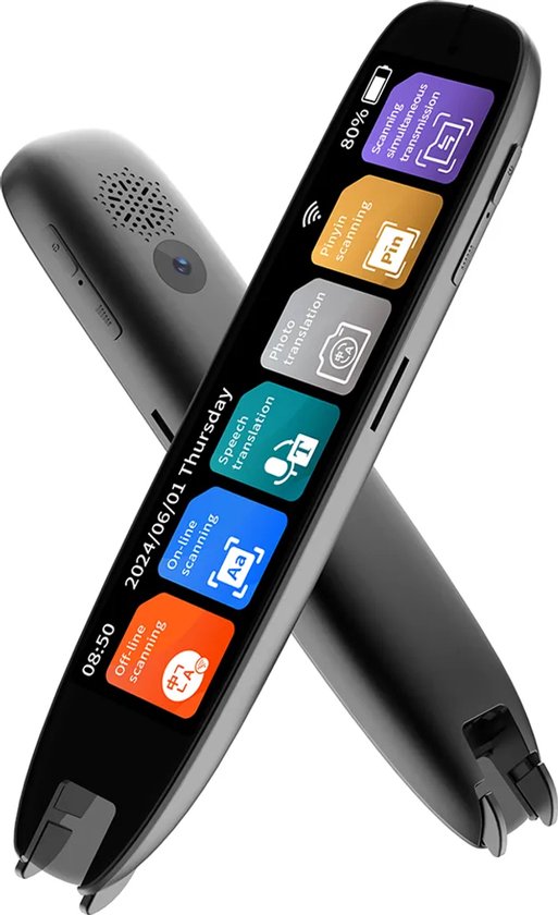 Scan Reader Pen 4 OCR Digitaler Textmarker, Übersetzer 16 GB Dict