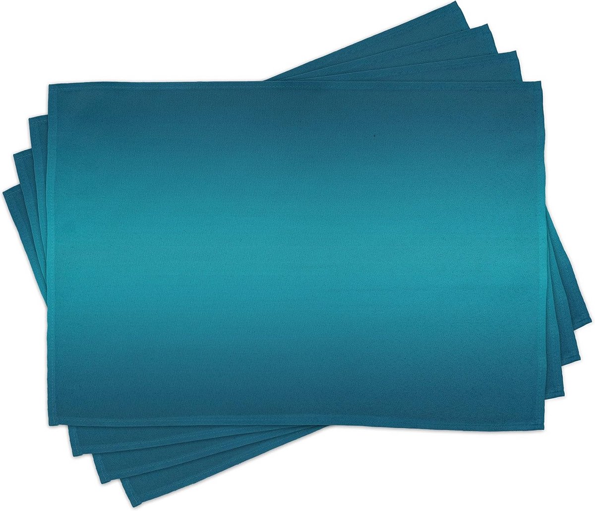 Set van 4 Wasbare Stoffen Placemats Eettafel Tropische Oceaankleur