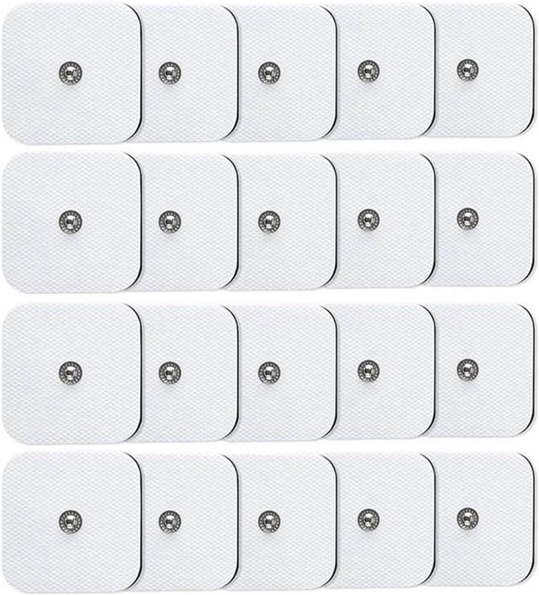 20x Vervangende Elektrodenpads voor TENS/EMS Spierstimulatoren