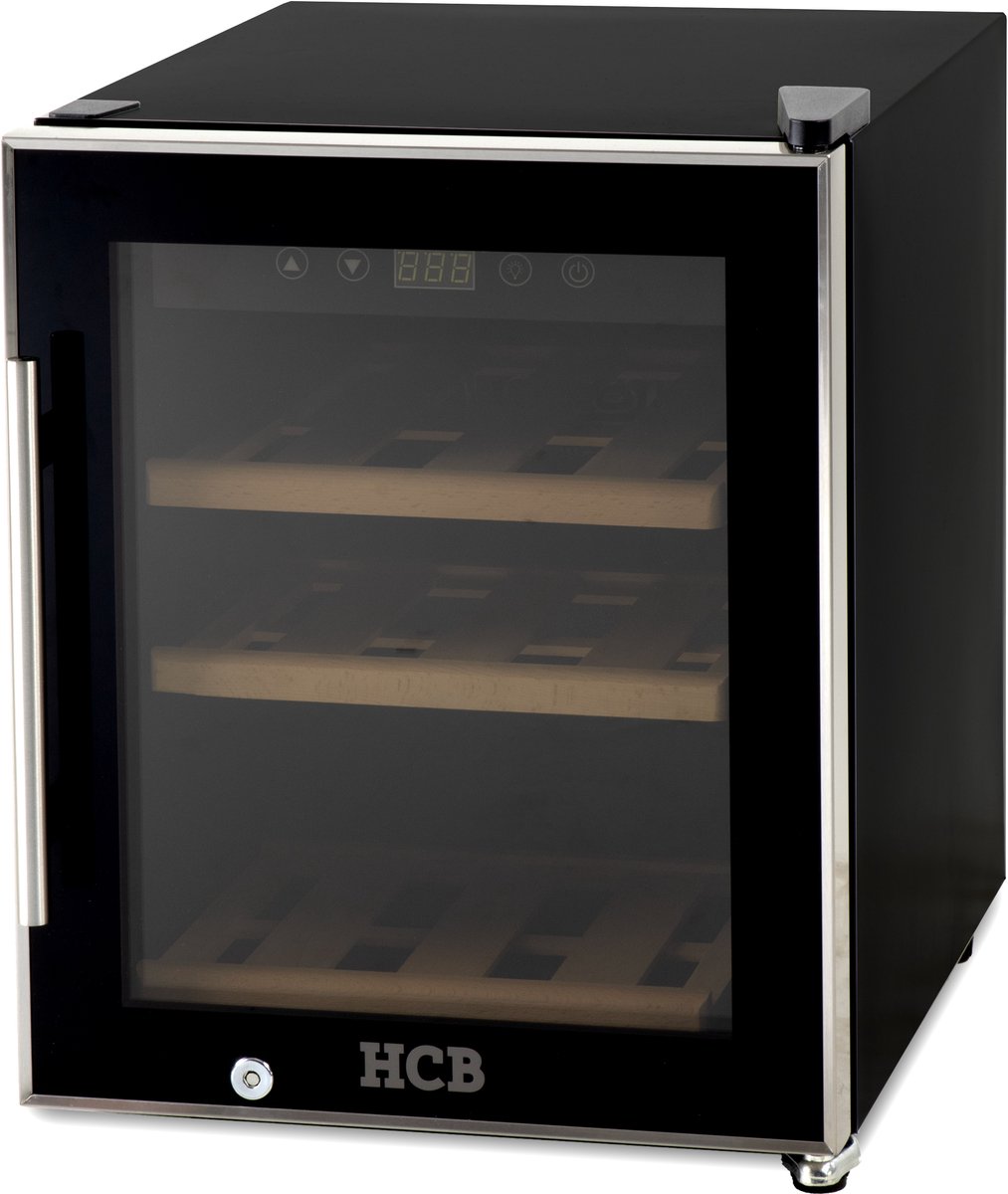 HCB® Wijnkoelkast 12 flessen met Houten Lades Vrijstaand - afbeelding 3