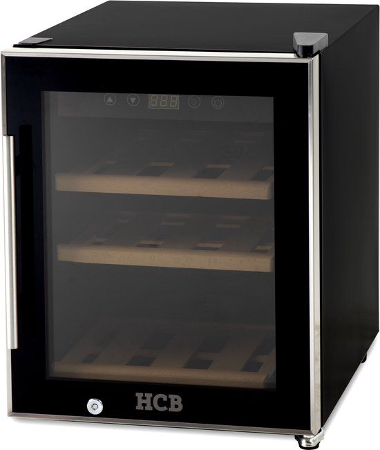 HCB® Wijnkoelkast 12 flessen met Houten Lades Vrijstaand - HCB® - €452,99