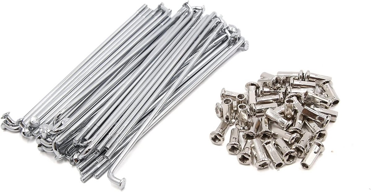 Set van 36 Fietsspaakwiel Spaken met Sproeiers 160mm Lengte en 4mm Diameter