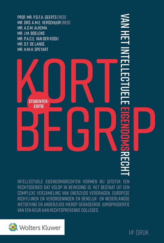 Kort begrip van het intellectuele eigendomsrecht - cover