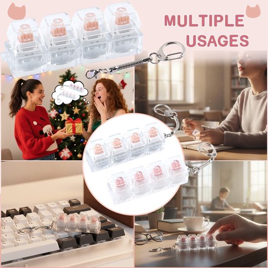 Keyboard Clicker Fidget - Draagbaar Toetsenbord Fidget-speeltje
