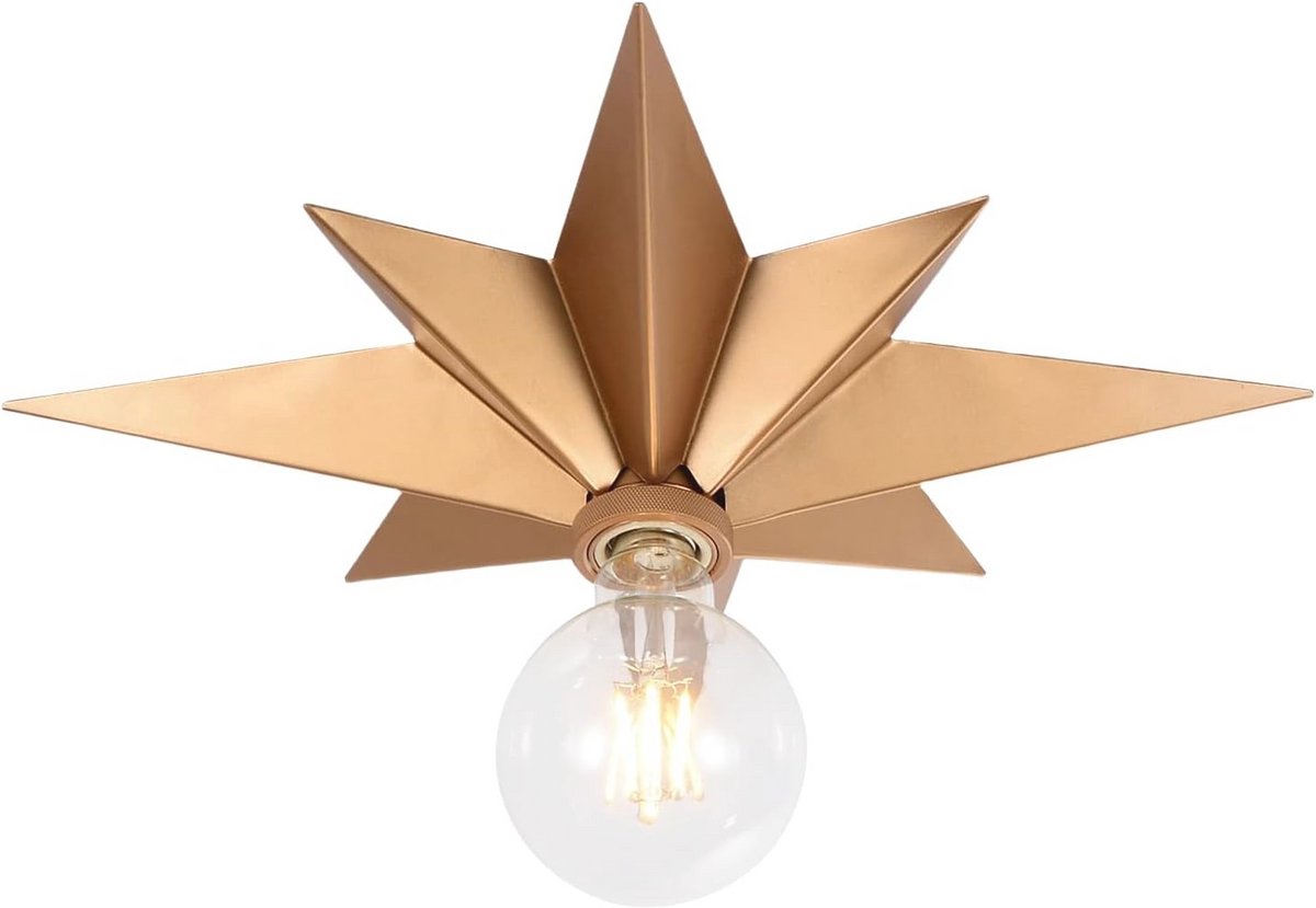 Industriële plafondlamp 30 cm met sterren Design - Multifunctionele wandlamp voor woonkamer, slaapkamer en keuken